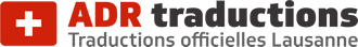 logo ADR - Agence de traductions officielles, médicales et juridiques à Lausanne